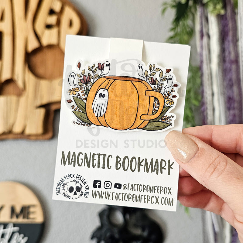 Ghost Tea Magnetic Bookmark ©