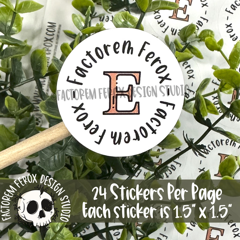 Personalized Etsy Shop Sticker ©