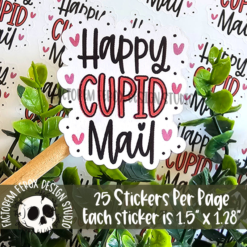 Happy Cupid Mail Sheet of Stickers ©