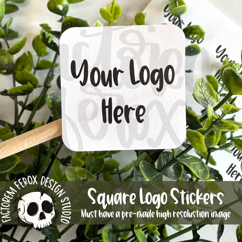 Square Logo Stickers