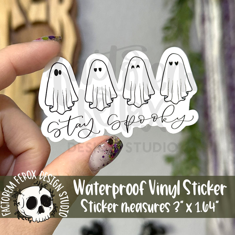 Stay Spooky Ghosts Vinyl Sticker©