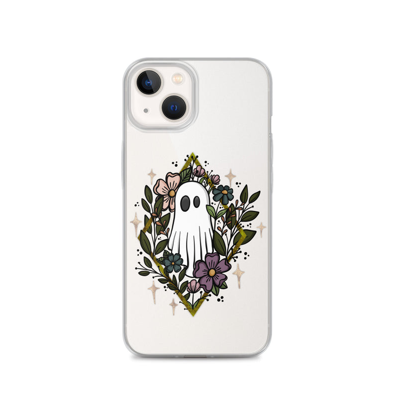 Ghost and Flowers Clear Case for iPhone®