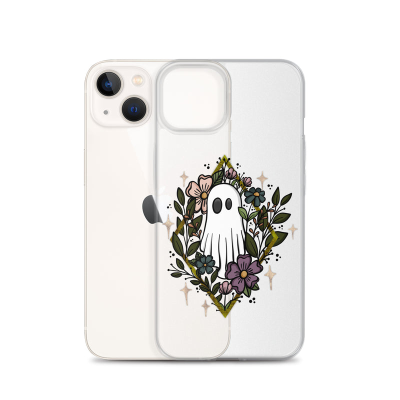 Ghost and Flowers Clear Case for iPhone®