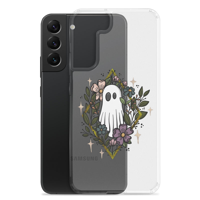 Ghost and Flowers Clear Case for Samsung®