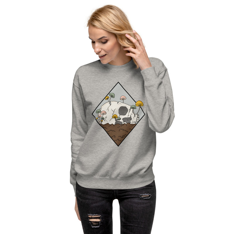 Diamond Skull in Dirt Unisex Premium Sweatshirt