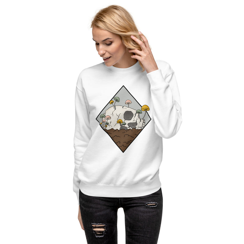 Diamond Skull in Dirt Unisex Premium Sweatshirt