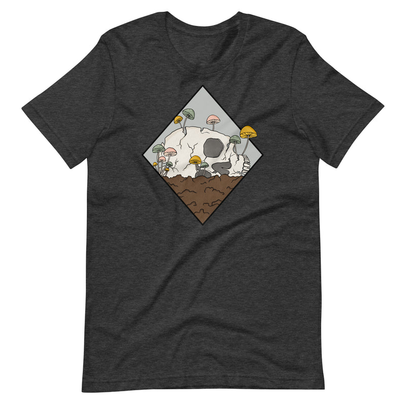 Diamon Skull in Dirt Unisex t-shirt