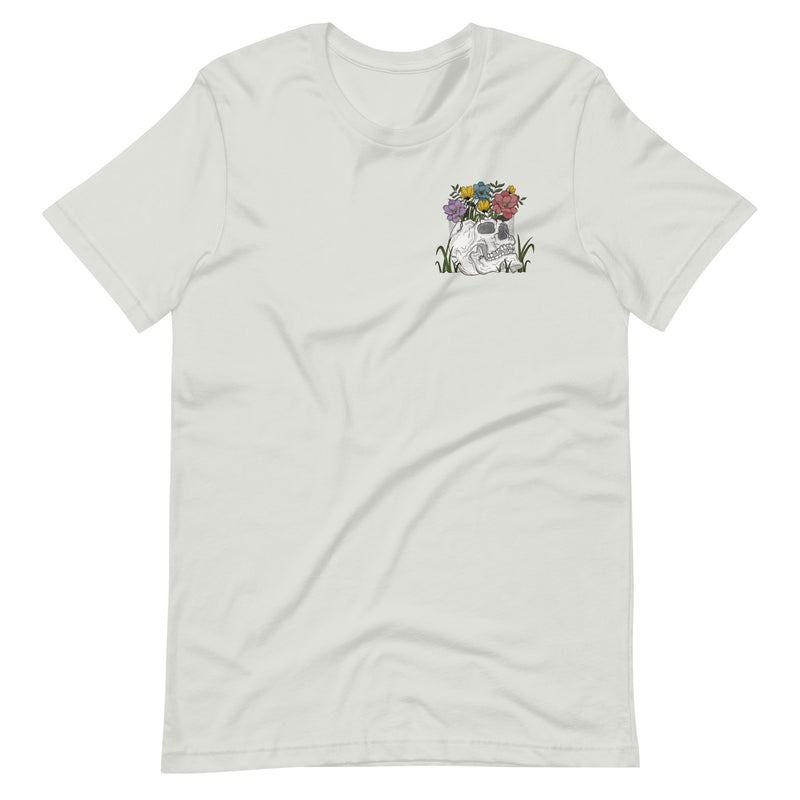 Spring Skull and Flowers Unisex t-shirt