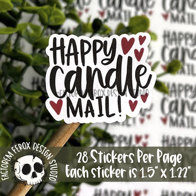 Happy Candle Mail Sticker ©