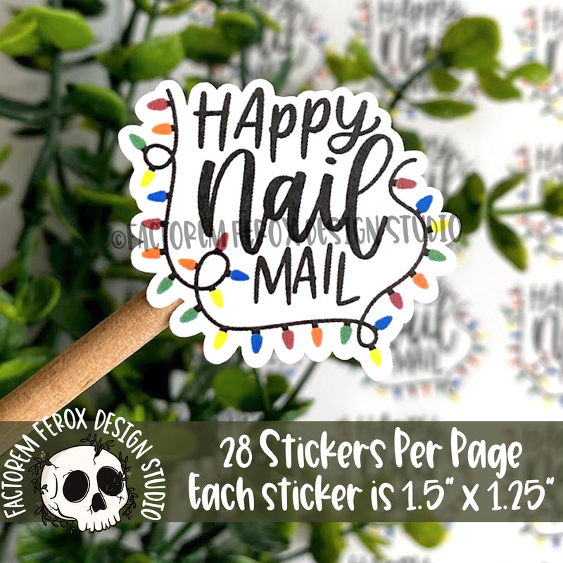 Christmas Nail Mail Sticker ©