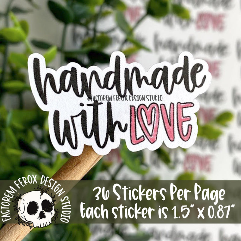 Handmade With Love Sticker ©