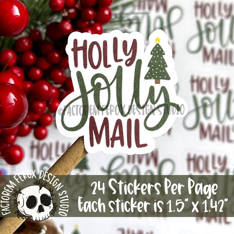 Holly Jolly Mail Sticker ©