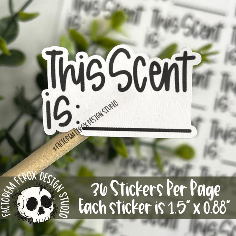 Blank Scent Label Sticker ©