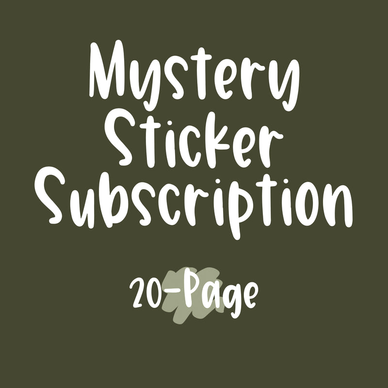20-Page Mystery Sticker Subscription