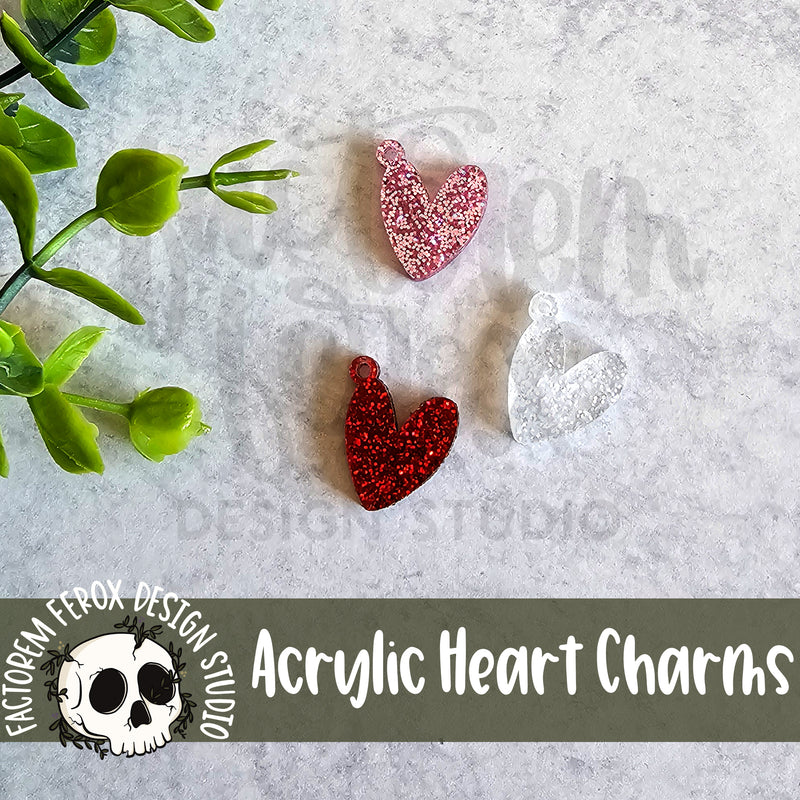 DIY Acrylic Heart Charms ©