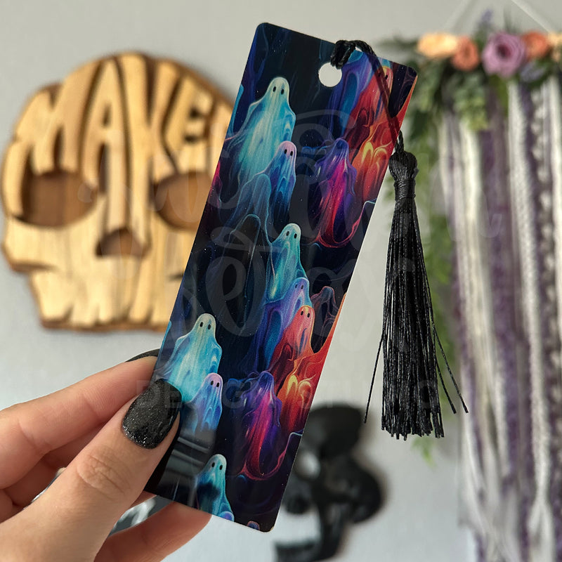 Colorful Ghosts Acrylic Bookmark