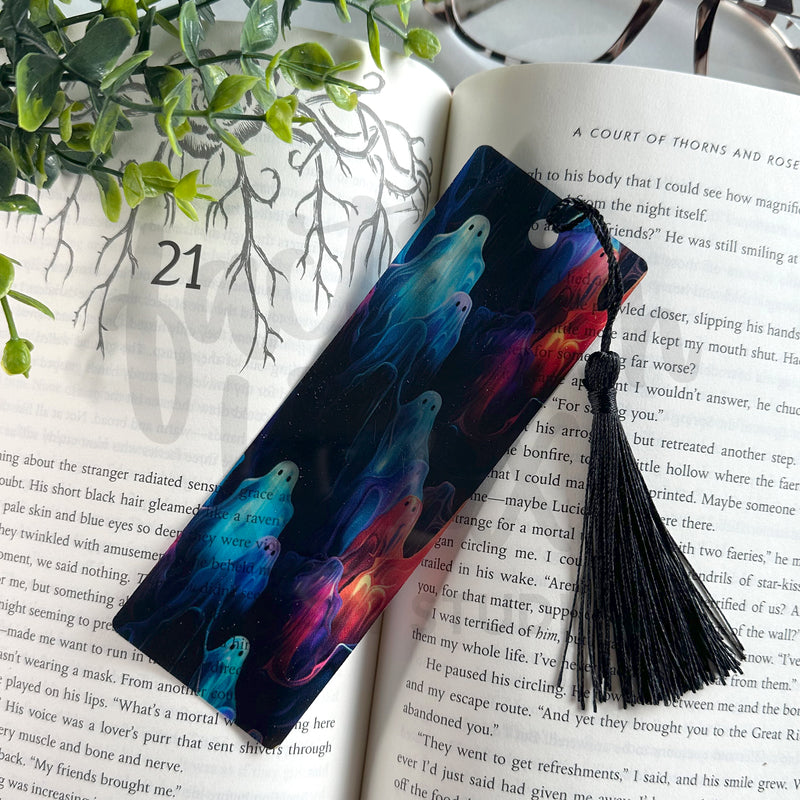 Colorful Ghosts Acrylic Bookmark