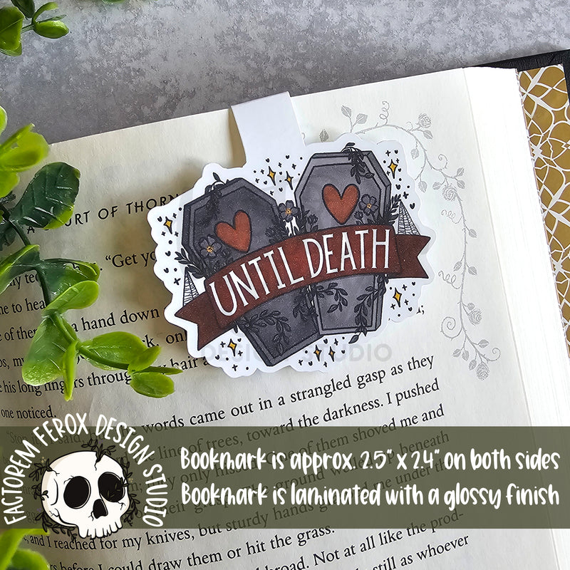 Until Death Coffins Magnetic Bookmark ©