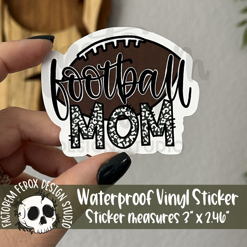 Football Mom Vinyl Sticker©