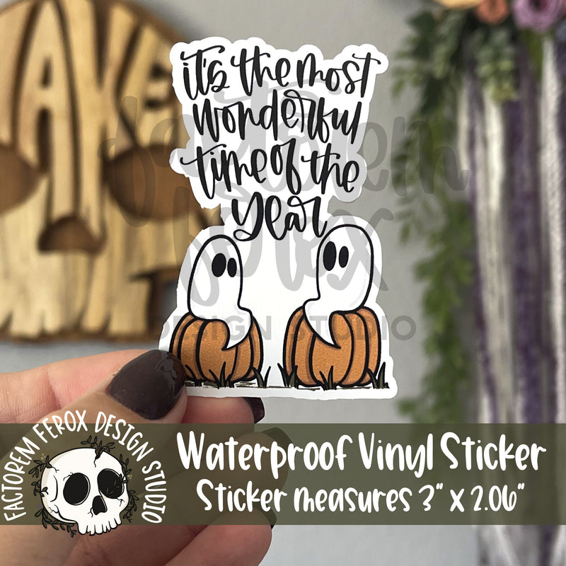 Most Wonderful Time of the Year Vinyl Sticker©