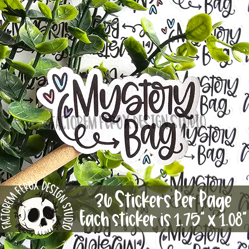 Mystery Bag Sheet of Stickers ©