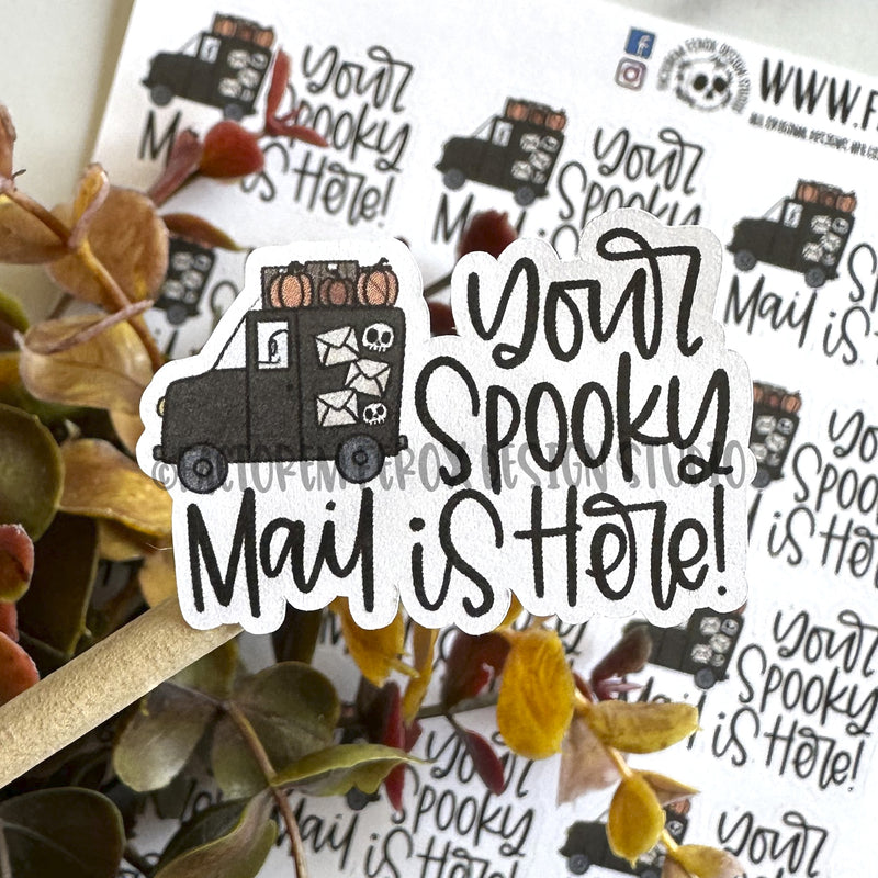 Your Spooky Mail is Here Sheet of Stickers ©