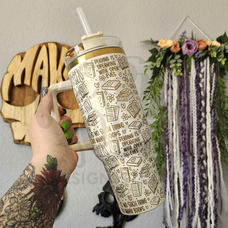 Bookish 40oz Engraved Stainless Steel Tumbler ©