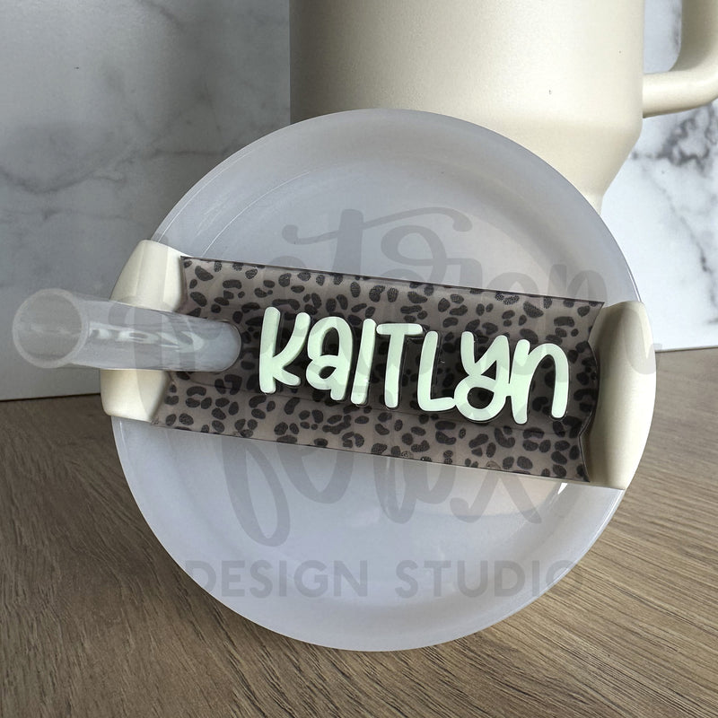 30oz or 40oz Stanley Tumbler Name Plate, Personalized Name Tag for Stanley  Lid, Name for Tumbler Lid, Stanley Cup Accessories 