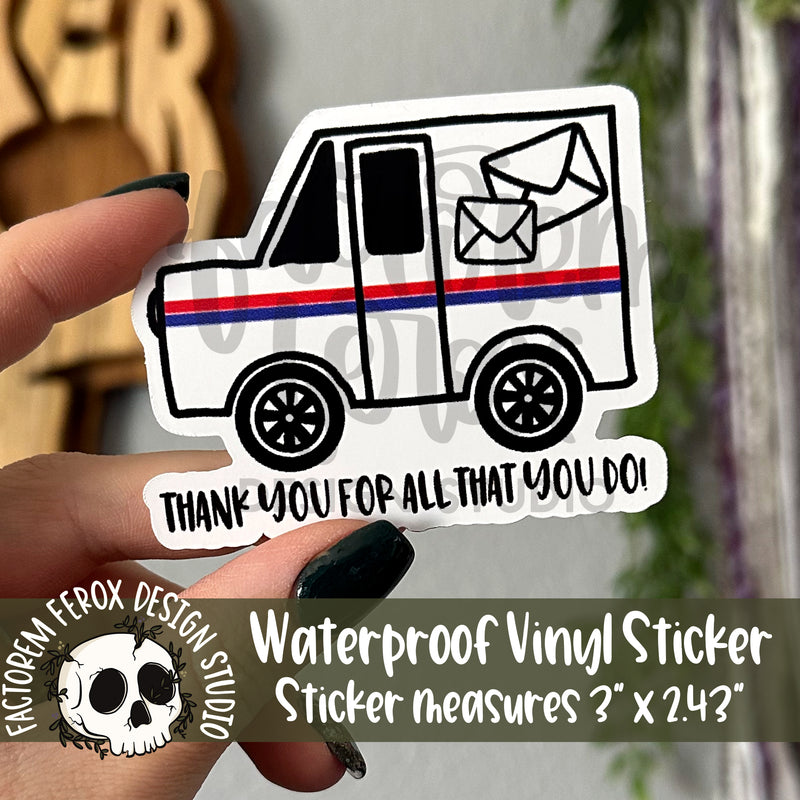 Post Office Thank You Vinyl Sticker©