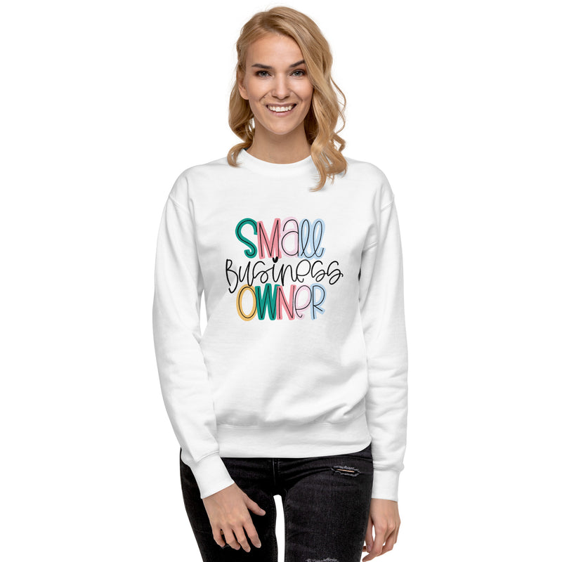 Colorful Small Business Owner Unisex Premium Sweatshirt
