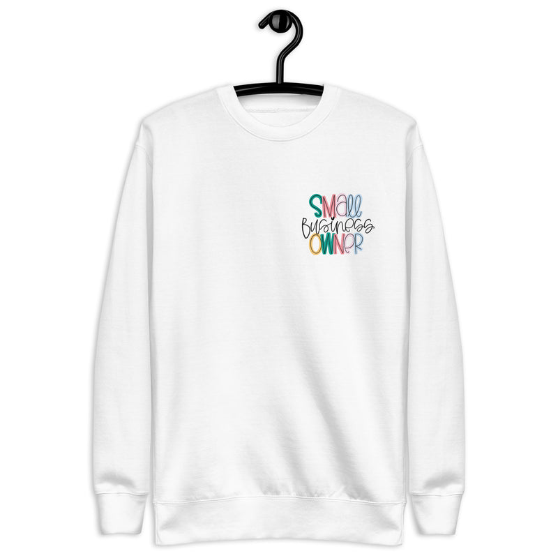 Colorful Small Business Owner Unisex Premium Sweatshirt