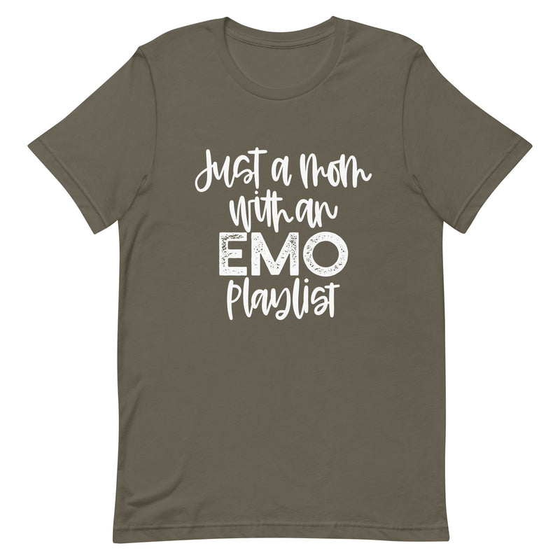 Just a Mom with an Emo Playlist Unisex T-Shirt