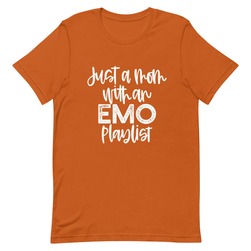 Just a Mom with an Emo Playlist Unisex T-Shirt
