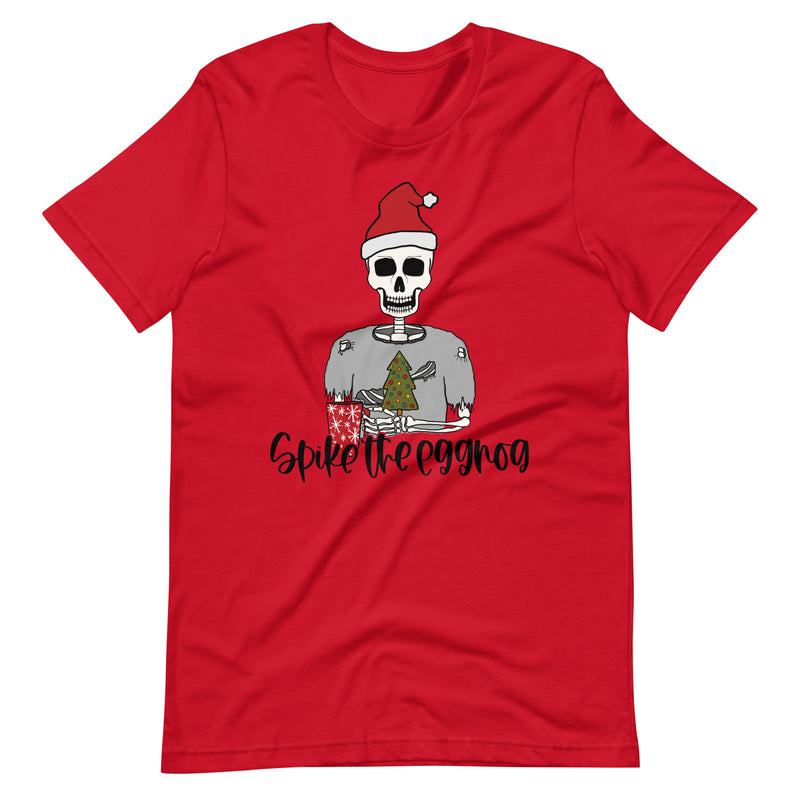 Spike the Eggnog Skeleton Unisex t-shirt