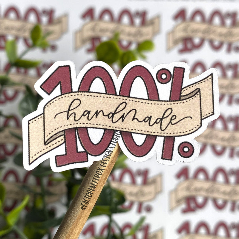 100% Handmade Sticker ©