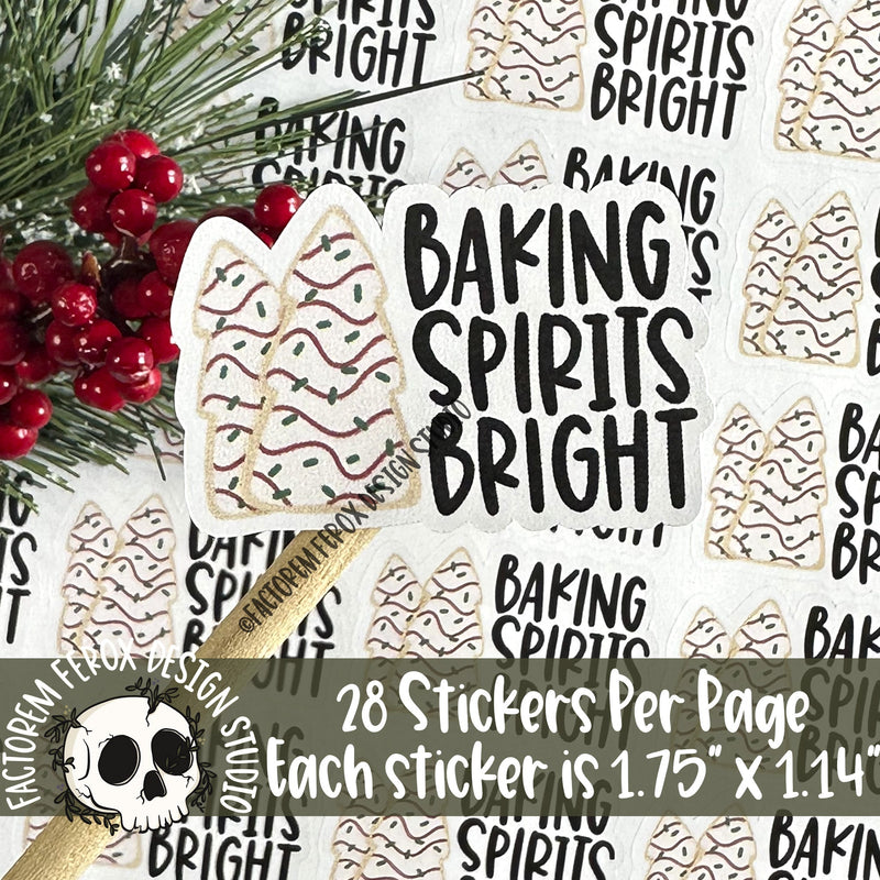 Baking Spirits Bright Cookies Sticker ©