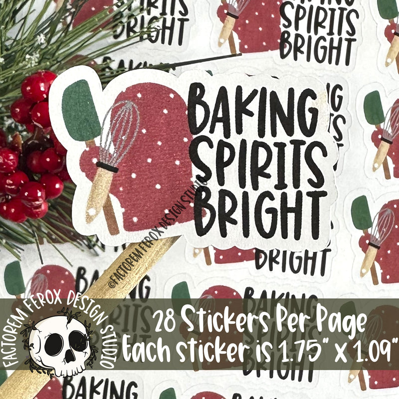 Baking Spirits Bright Utensils Sticker ©