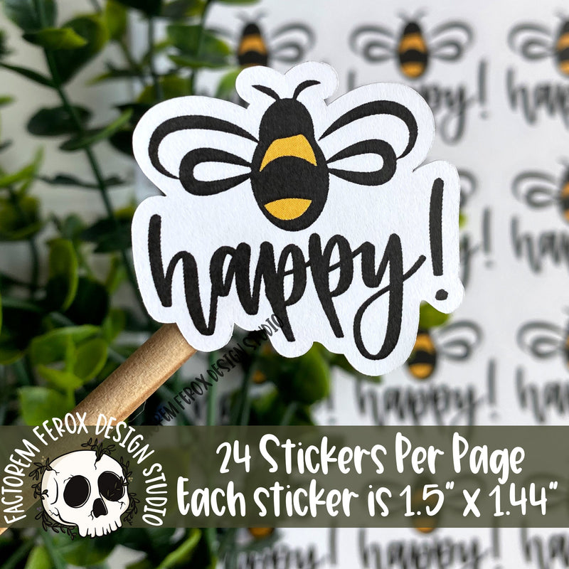 Bee Happy Sticker ©