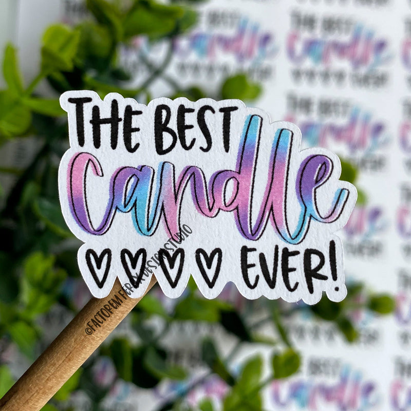 Colorful Best Candle Ever Sticker ©