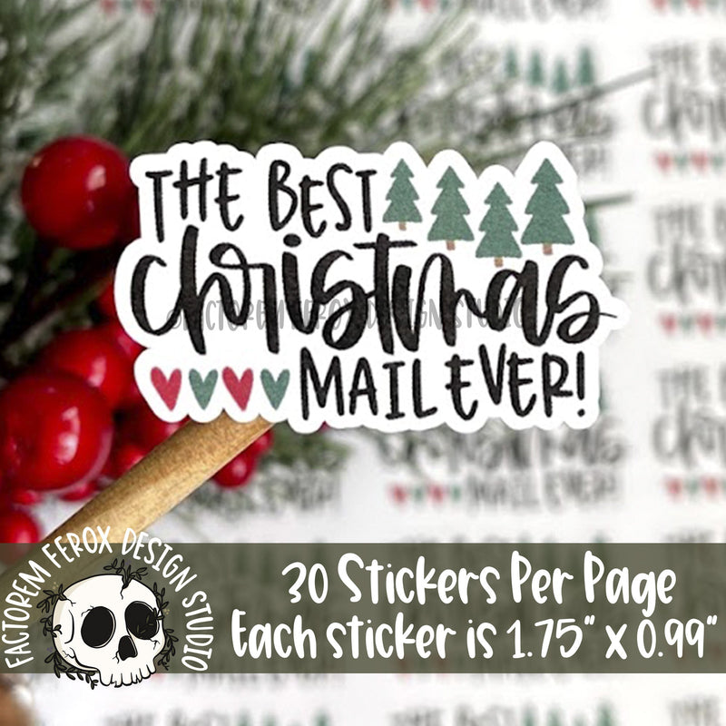 The Best Christmas Mail Ever Sticker ©