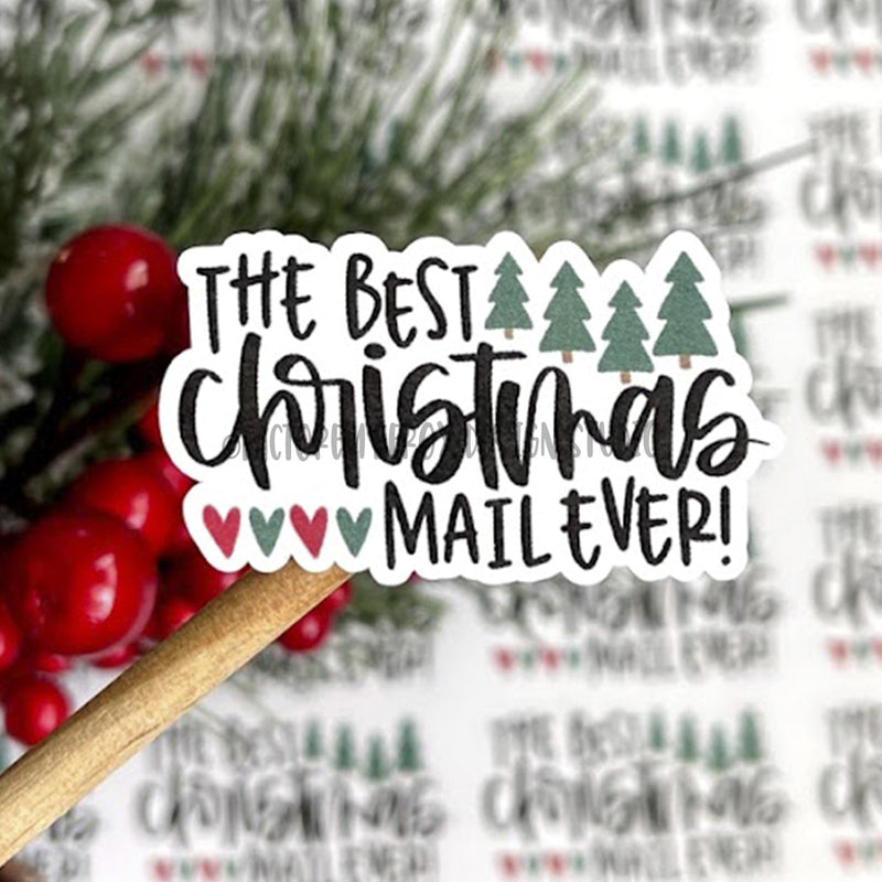 The Best Christmas Mail Ever Sticker ©
