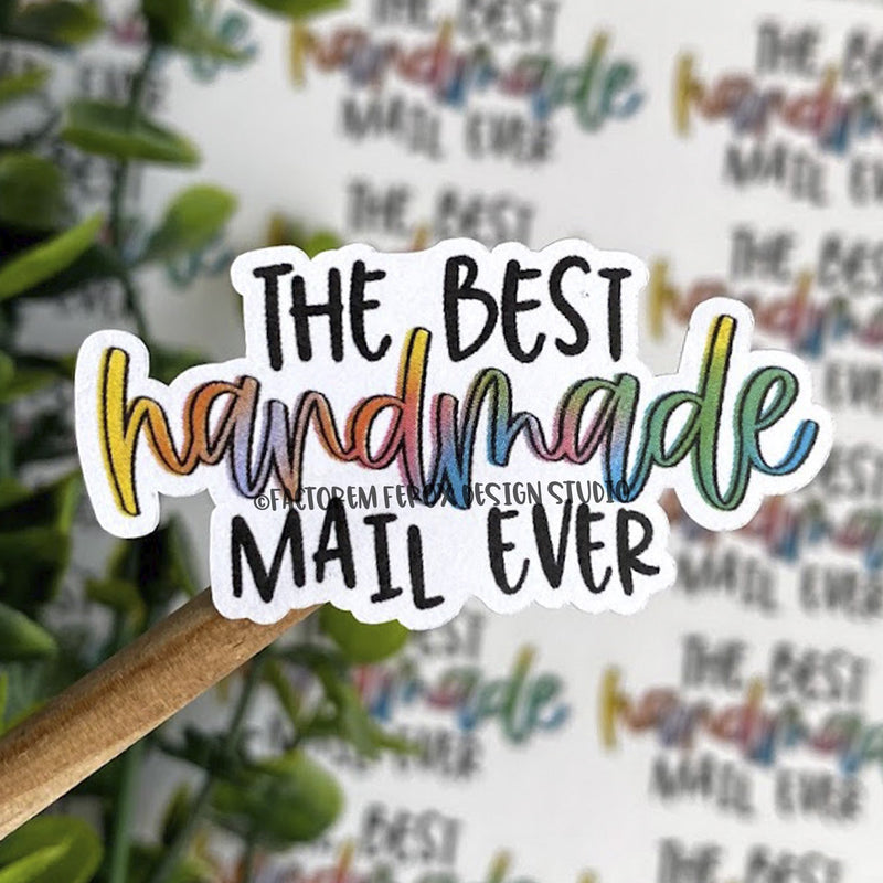 Colorful Best Handmade Mail Sticker ©