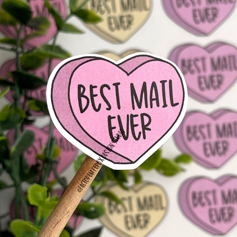 Best Mail Ever Conversation Heart Stickers ©