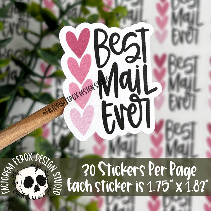 Best Mail Ever Pink Ombre Sticker ©