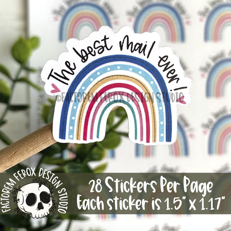 The Best Mail Ever Rainbow Sticker ©