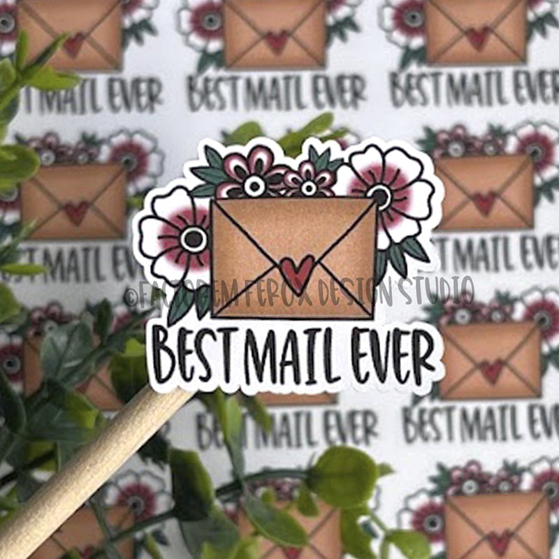 Best Mail Ever Traditional Envelope Sticker ©