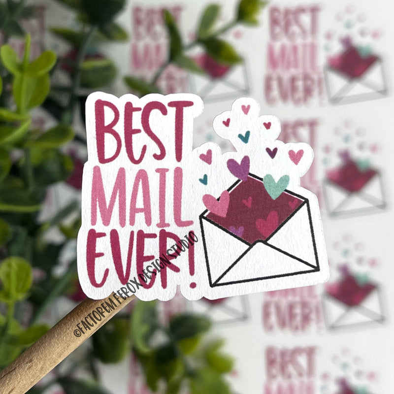 Best Mail Ever Valentine Envelope Sticker ©