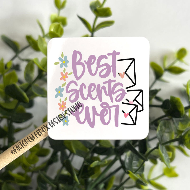 Best Scents Ever Flowers and Envelopes Stickers on a Roll