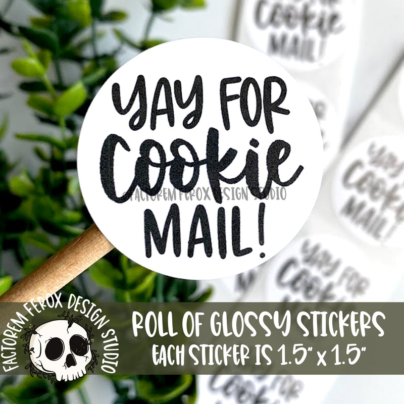 Cookie Mail Stickers on a Roll ©