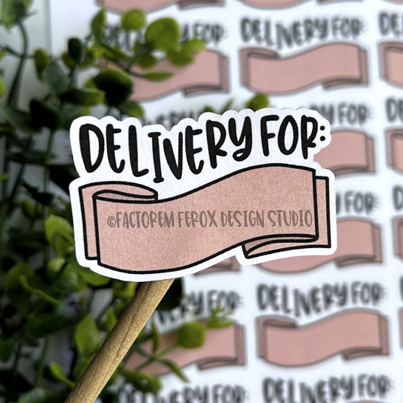 Delivery For Banner Sticker ©